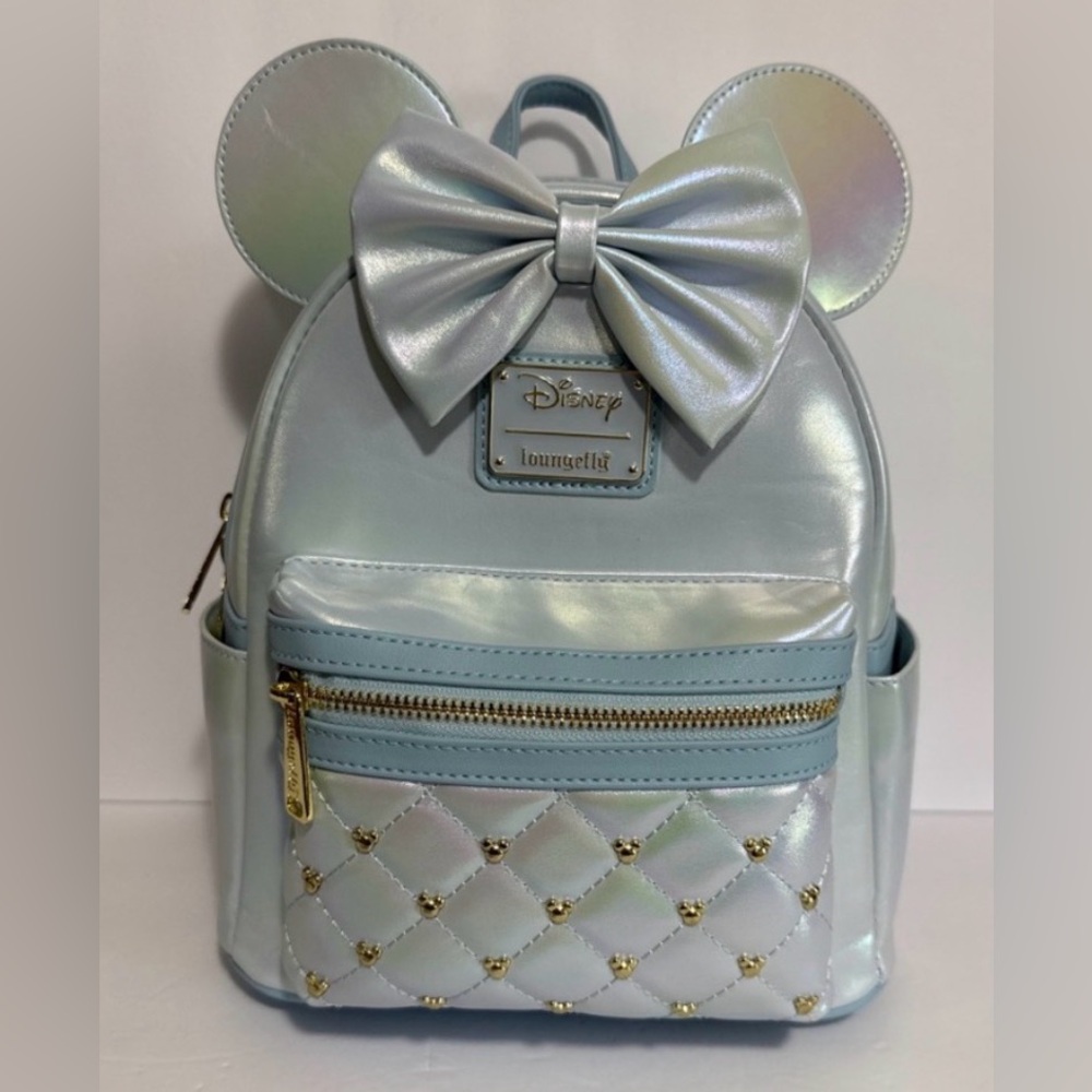 Disney Loungefly The Minnie Mouse Classic Series Mini Backpack - Iridescent Sky